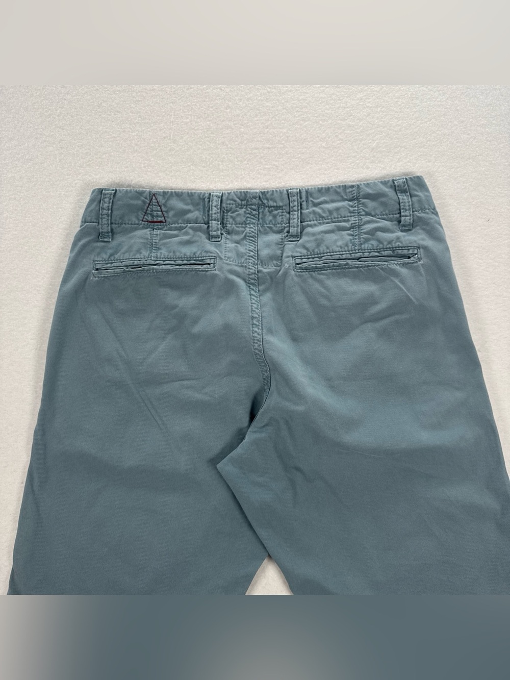 Paperbacks Flat Front Casual Shorts Size 29 Chino Surf Cali Long Raw Hem Bermuda - Picture 11 of 12